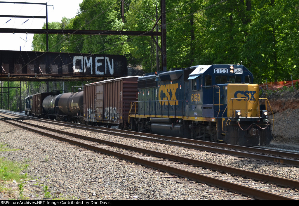 CSX GP38-2S 6159 leads C770-17